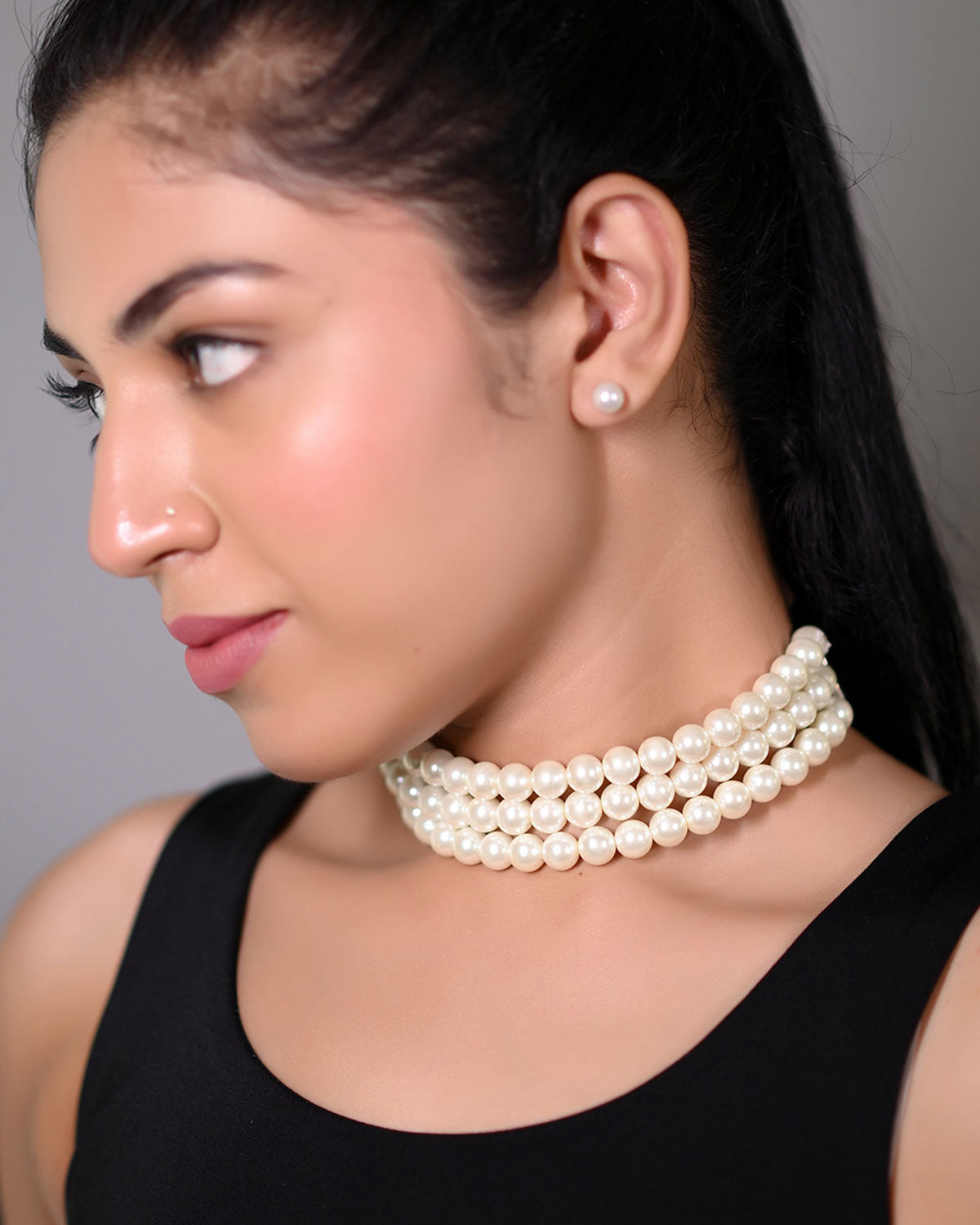 
                  
                    Timeless Allure Necklace – Off White Shell Pearls
                  
                