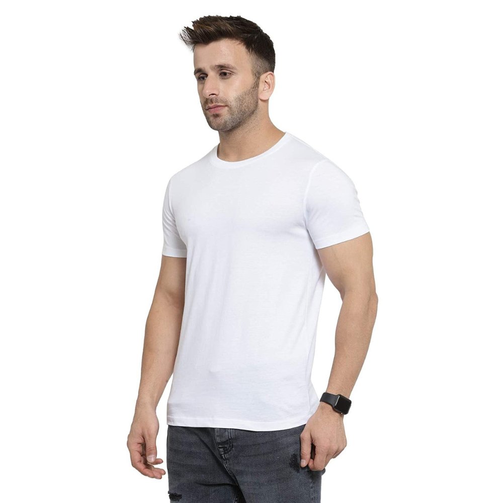 
                  
                    Shark India Plain White Round Neck T-shirt - Kreate- Shirts & T-Shirts
                  
                
