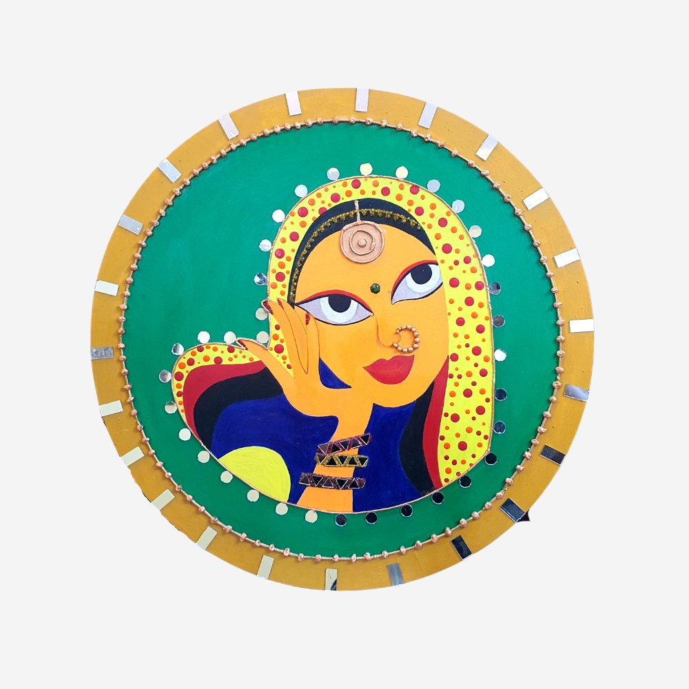 
                  
                    'Sharmili Beendhni Sa' Wall Decor - Kreate- Painting
                  
                