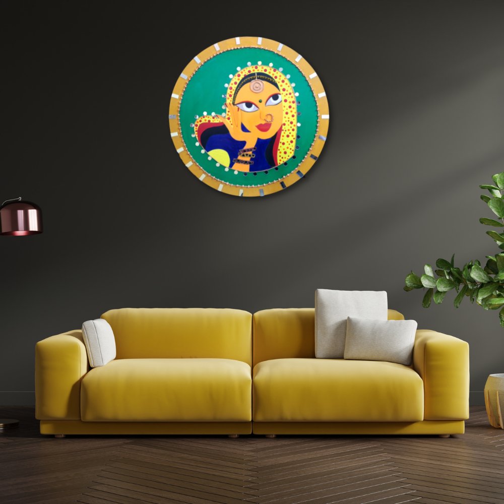 'Sharmili Beendhni Sa' Wall Decor - Kreate- Painting