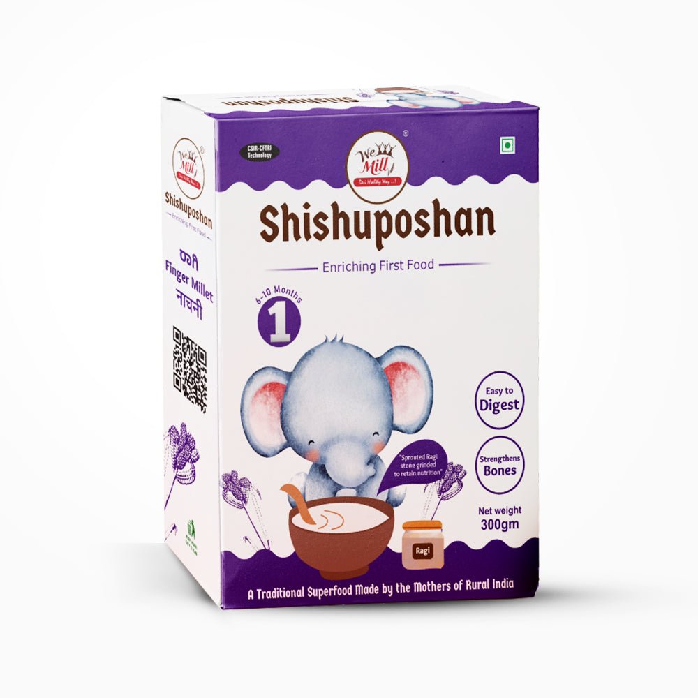 Shishuposhan I (300g) for 6 to 10 month babies | RAGI SARI - Kreate- Baby Food