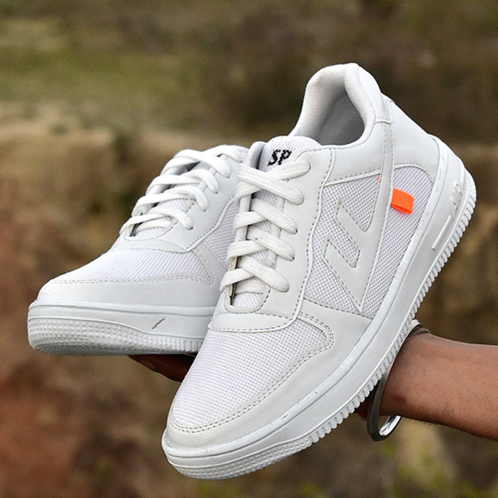 
                  
                    Shoeprix Unisex White Sneakers - Kreate- Men's Footwear
                  
                