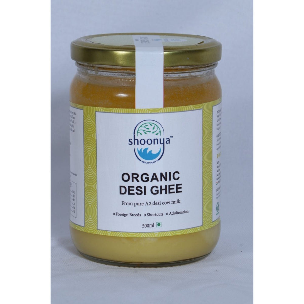 
                  
                    Shoonya Farms Organic A2 Desi Ghee (500g) - Kreate- Ghee & Oils
                  
                