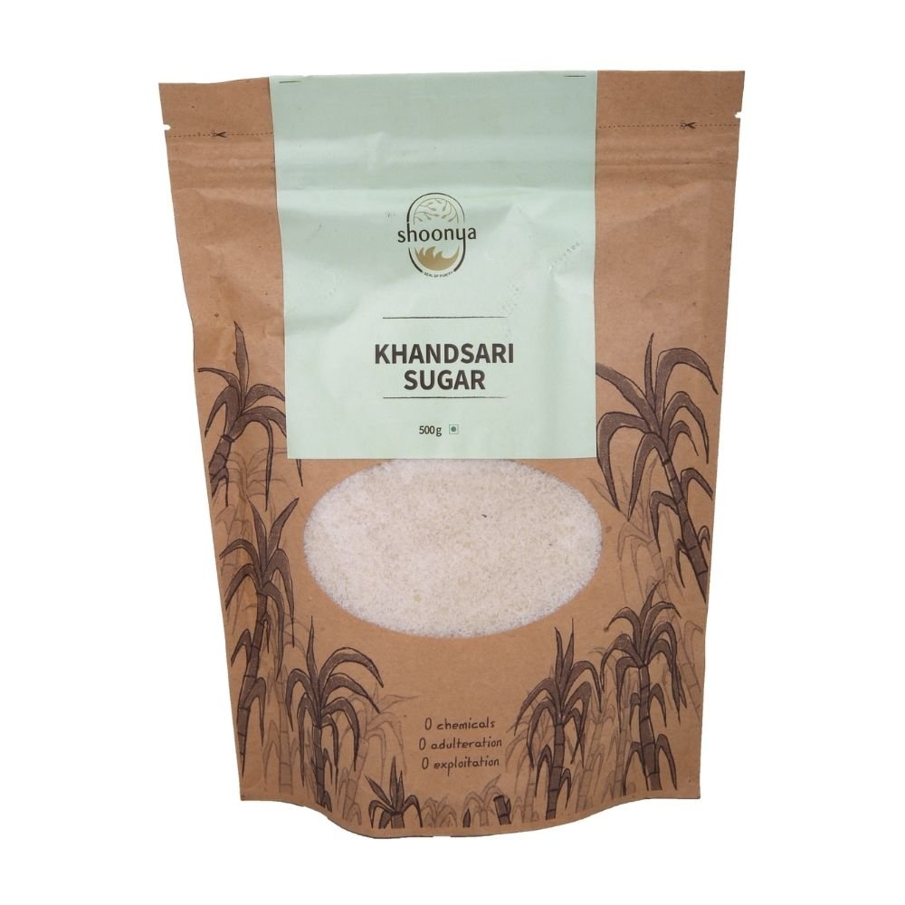 
                  
                    Shoonya Khandsari Sugar (500g) - Kreate- Salt & Sugar
                  
                