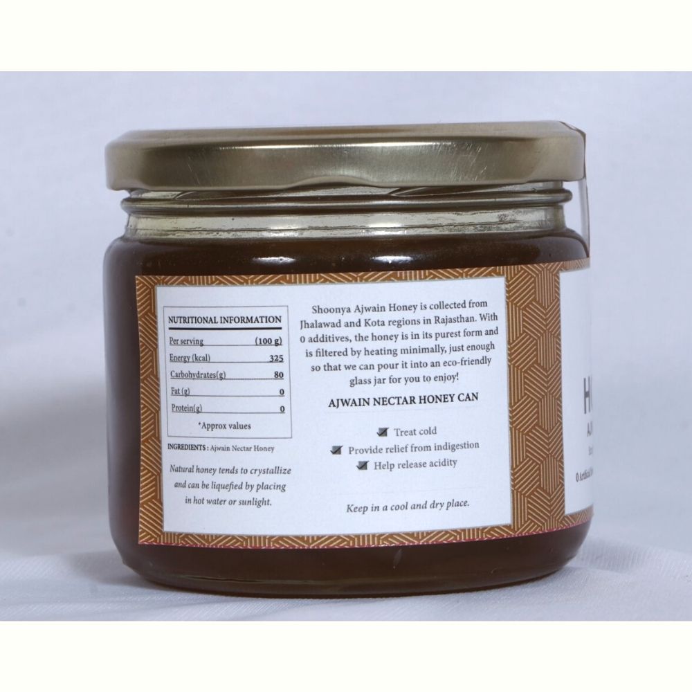 
                  
                    Shoonya Pure Nectar Ajwain Honey (350g) - Kreate- Jaggery & Honey
                  
                
