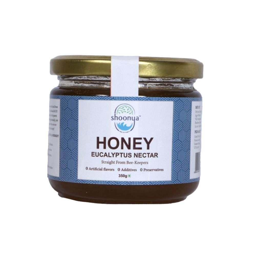 Shoonya Pure Nectar Eucalyptus Honey (350g) - Kreate- Jaggery & Honey