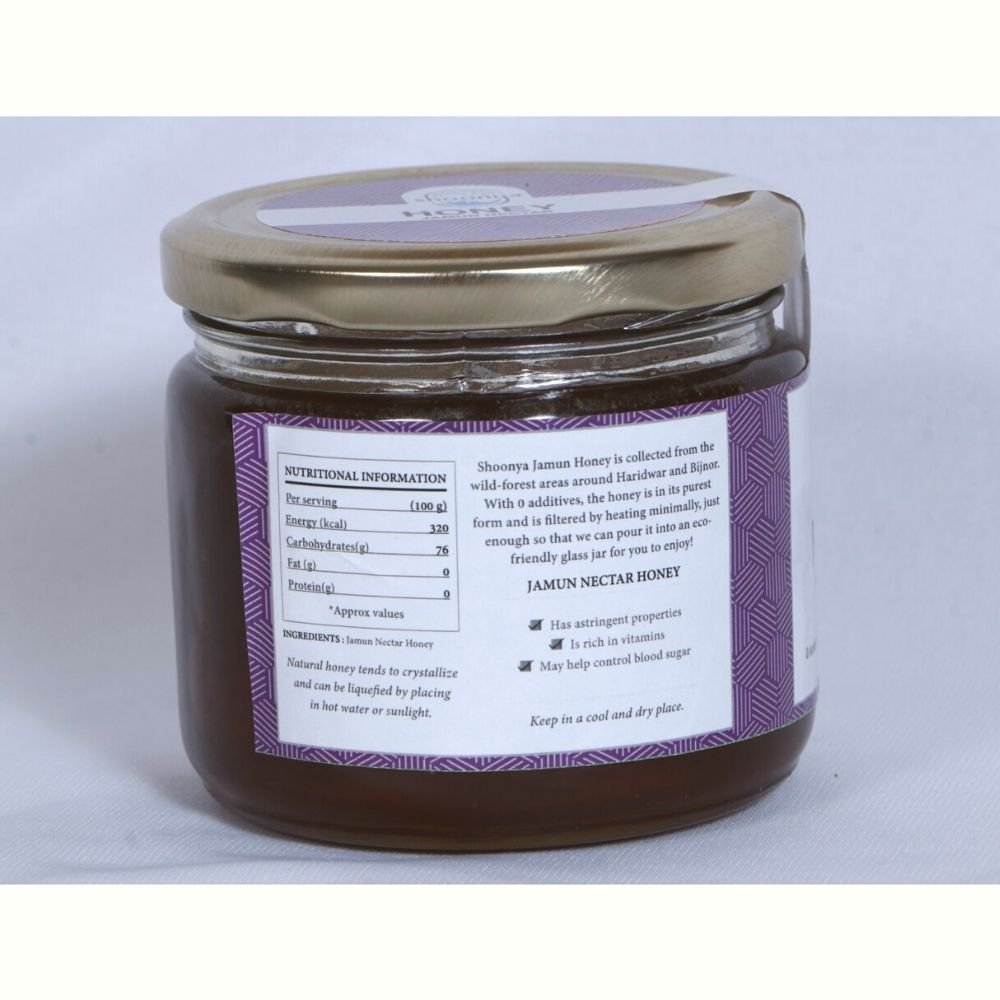 
                  
                    Shoonya Pure Nectar Jamun Honey (350g) - Kreate- Jaggery & Honey
                  
                