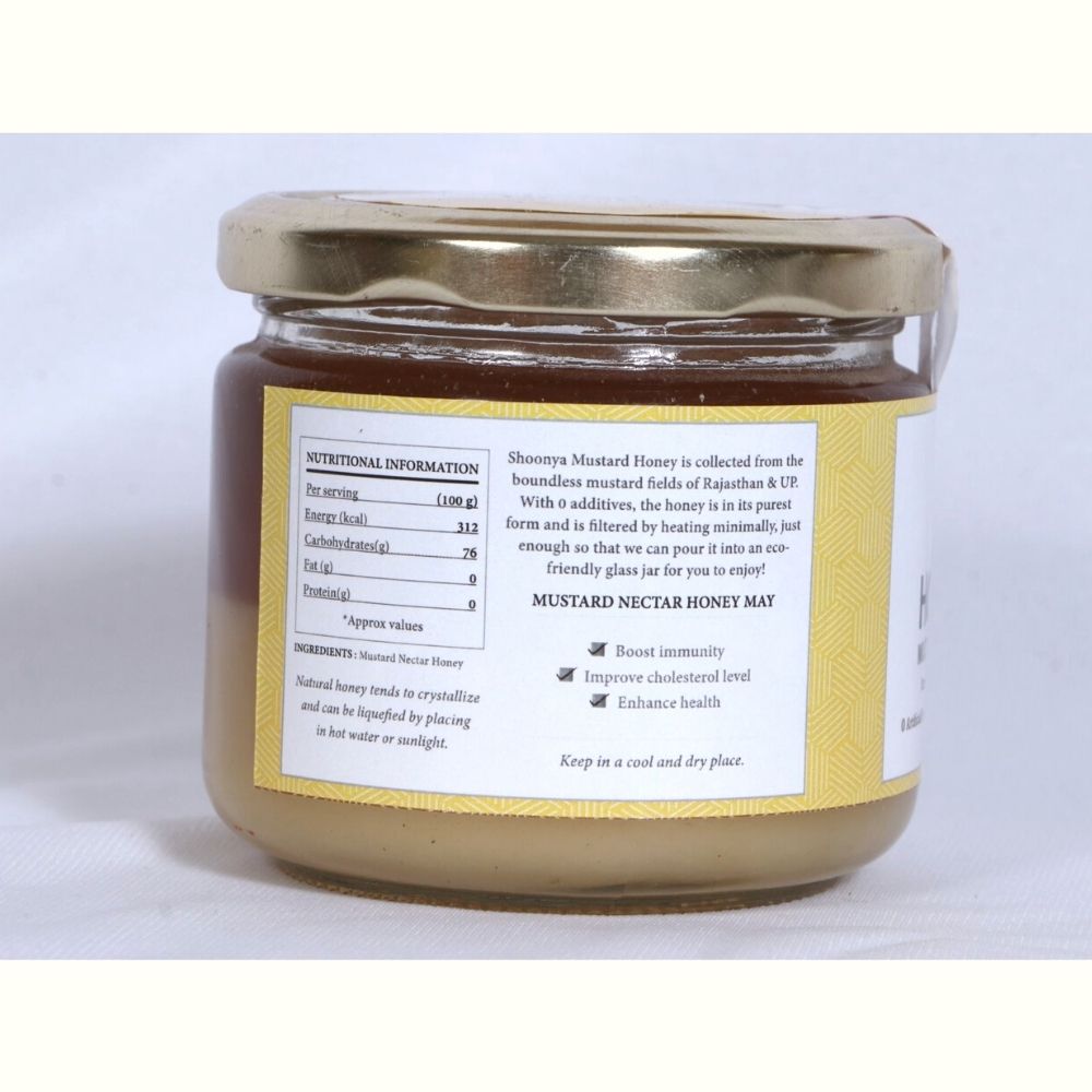 
                  
                    Shoonya Pure Nectar Mustard Honey (350g) - Kreate- Jaggery & Honey
                  
                