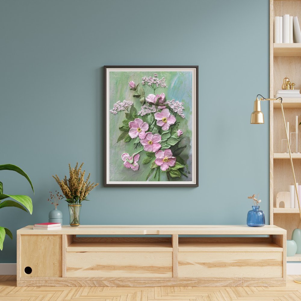 Sia Rose Wall Decor - Kreate- Paintings