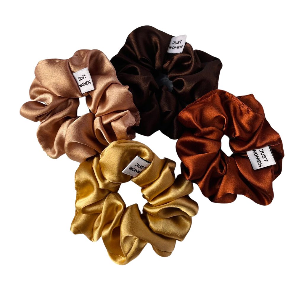Silk Scrunchies (Set of 4) - Kreate- Scrunchies
