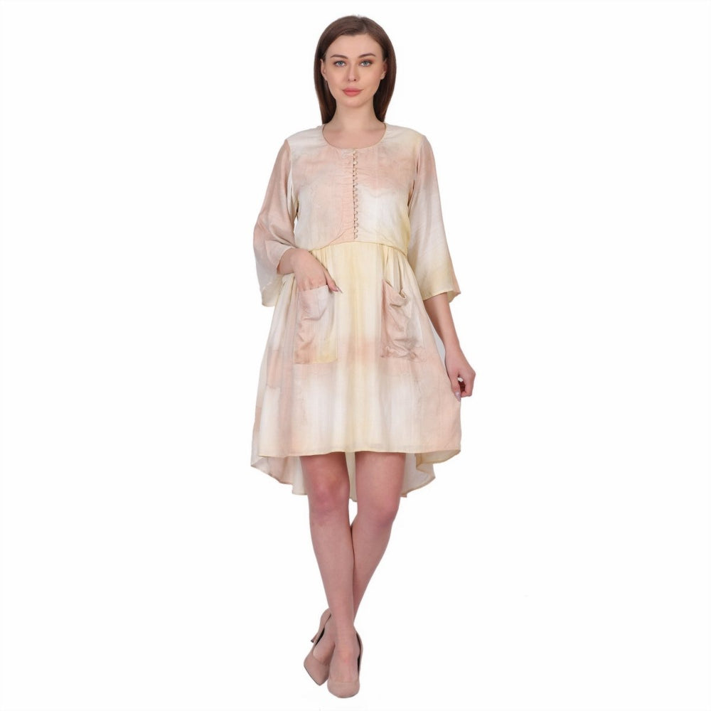 Silk Shibori Dress - Kreate- Dresses & jumpsuits