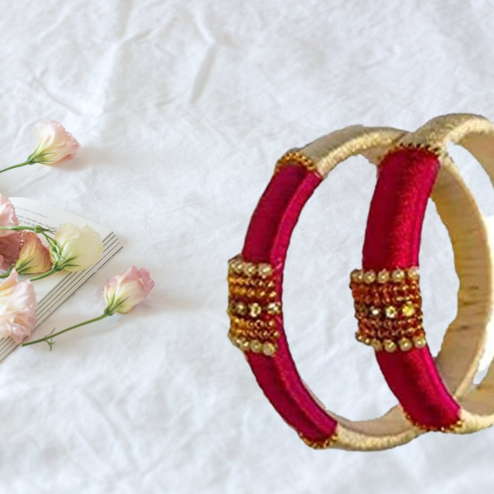 Silk Thread Bangle - Kreate- Bangles & Bracelets