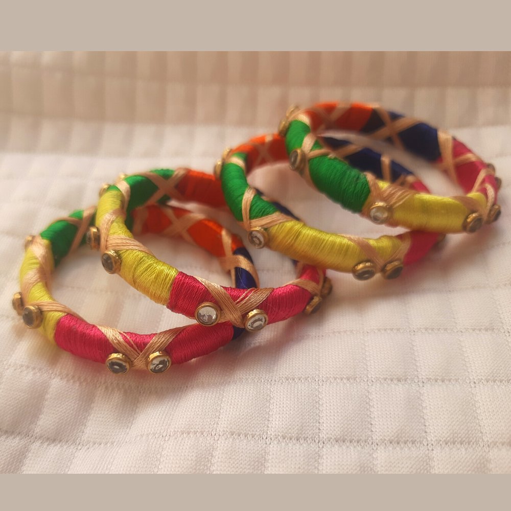 Silk Thread Bangles - Kreate- Bangles & Bracelets