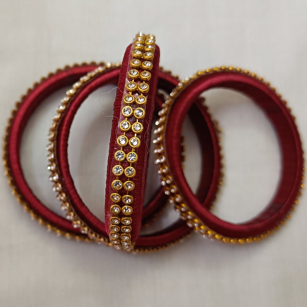 Silk Thread Bangles - Kreate- Bangles & Bracelets