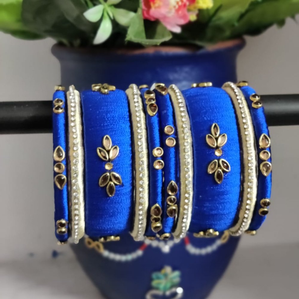 Silk Thread Bangles - Kreate- Bangles & Bracelets