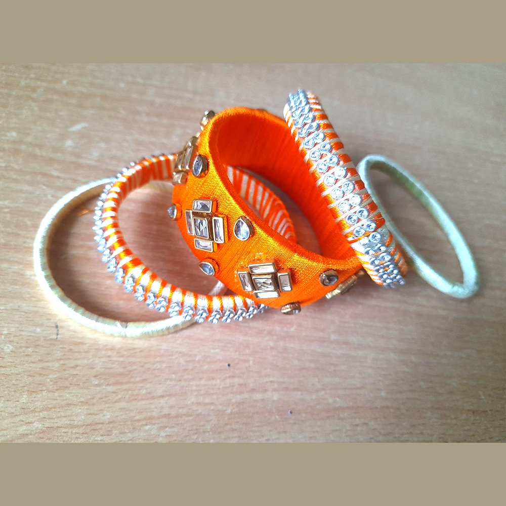 Silk Thread Bangles - Kreate- Bangles & Bracelets