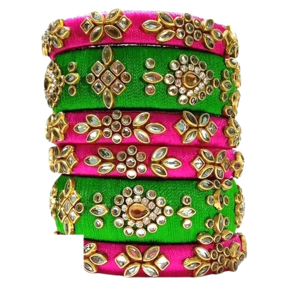 Silk Thread Bangles - Kreate- Bangles & Bracelets