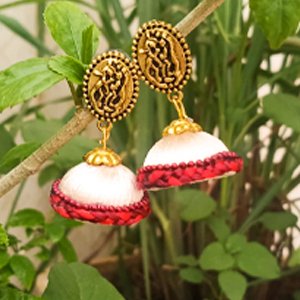 Silk Thread Earrings - Kreate- Earrings