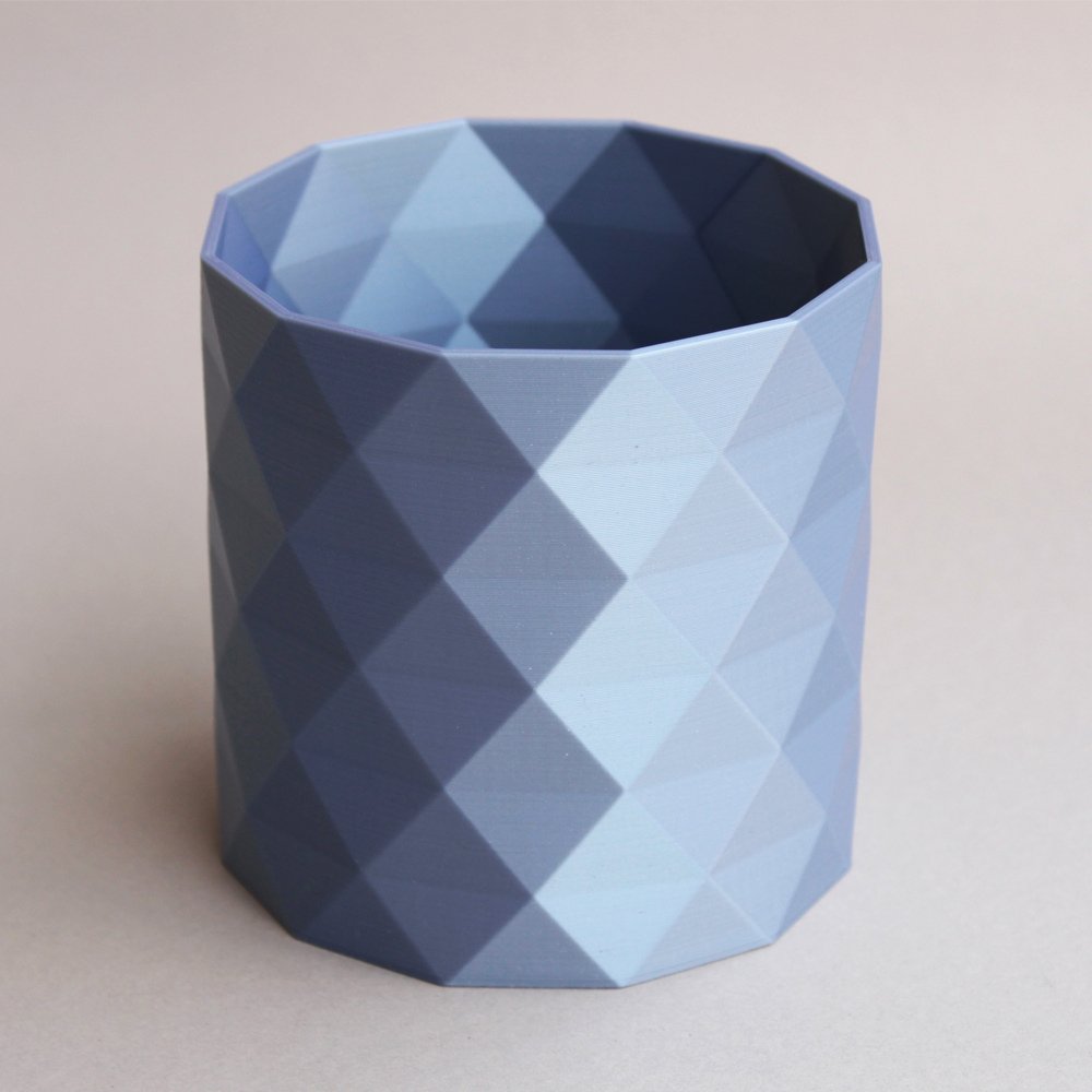 
                  
                    Silver Blue Origami Indoor Planter - Kreate- Planters & Pots
                  
                