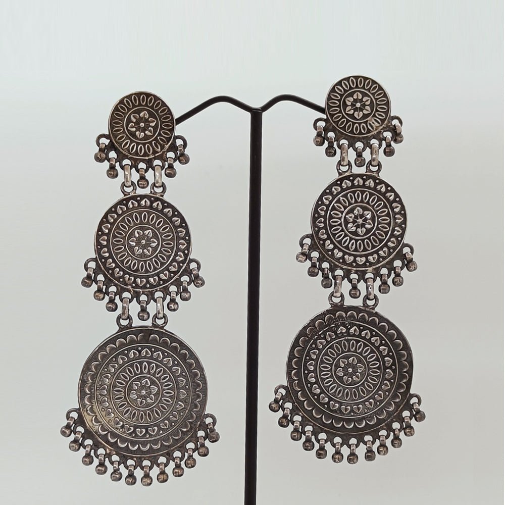 Silver Earrings by Vintage Intention - Kreate- Earrings