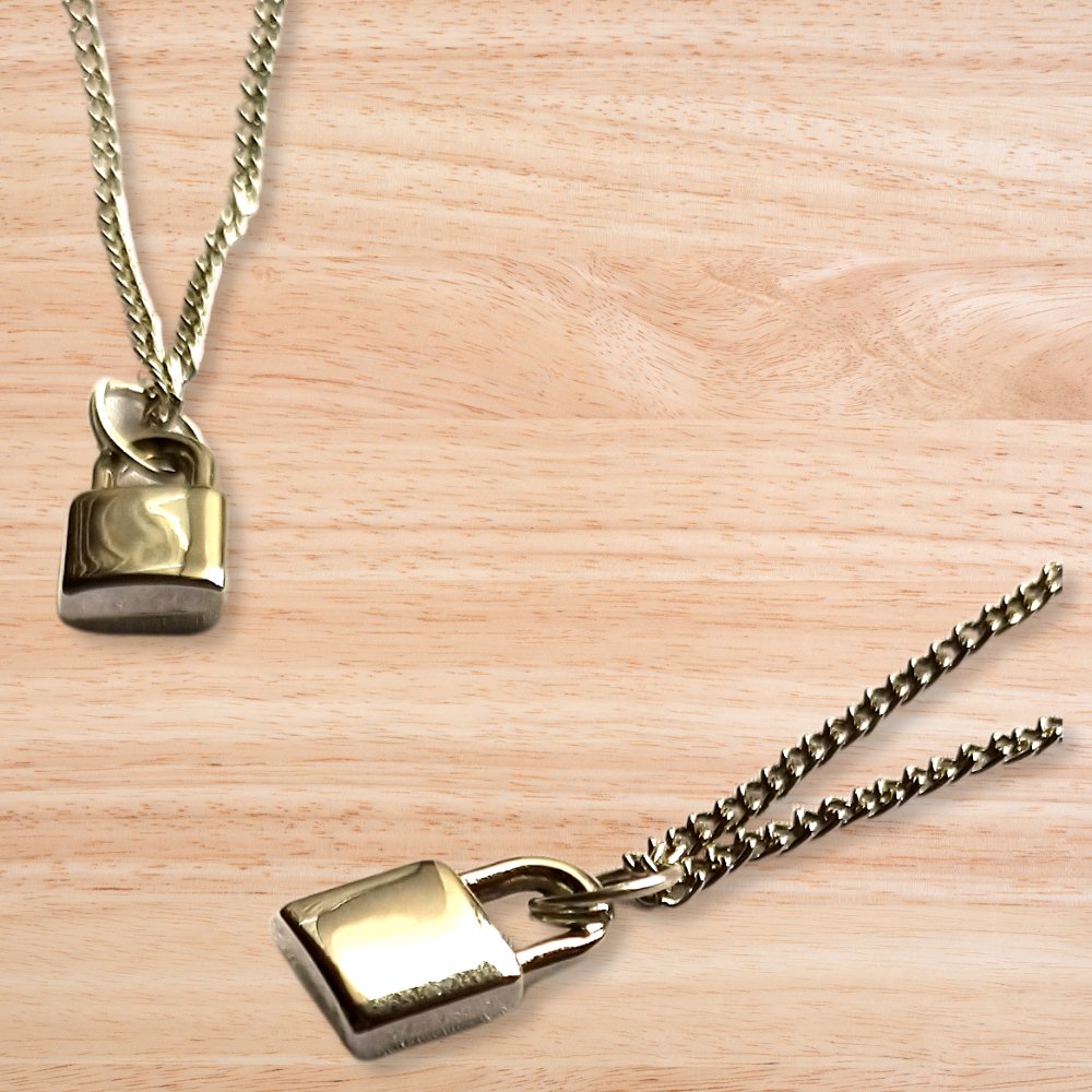 
                  
                    Silver Lock Necklace - Kreate- Neckpieces
                  
                