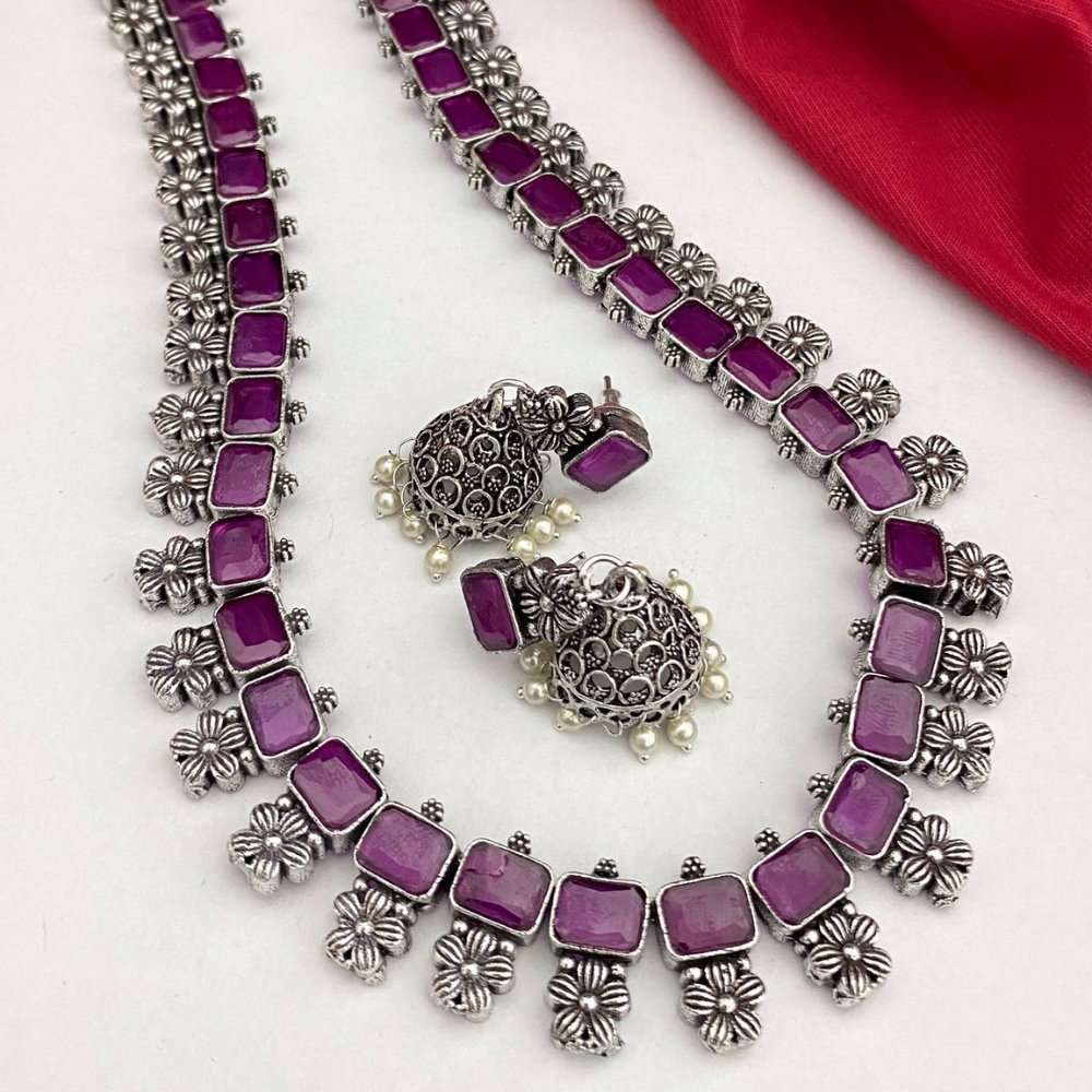 
                  
                    Silver Plated Necklace with Earrings - Kreate- Jewellery Sets
                  
                