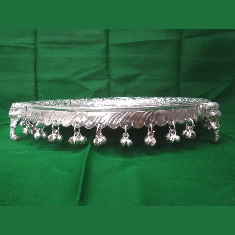 
                  
                    Silver Plated Puja Thali - Kreate- Pooja Needs
                  
                