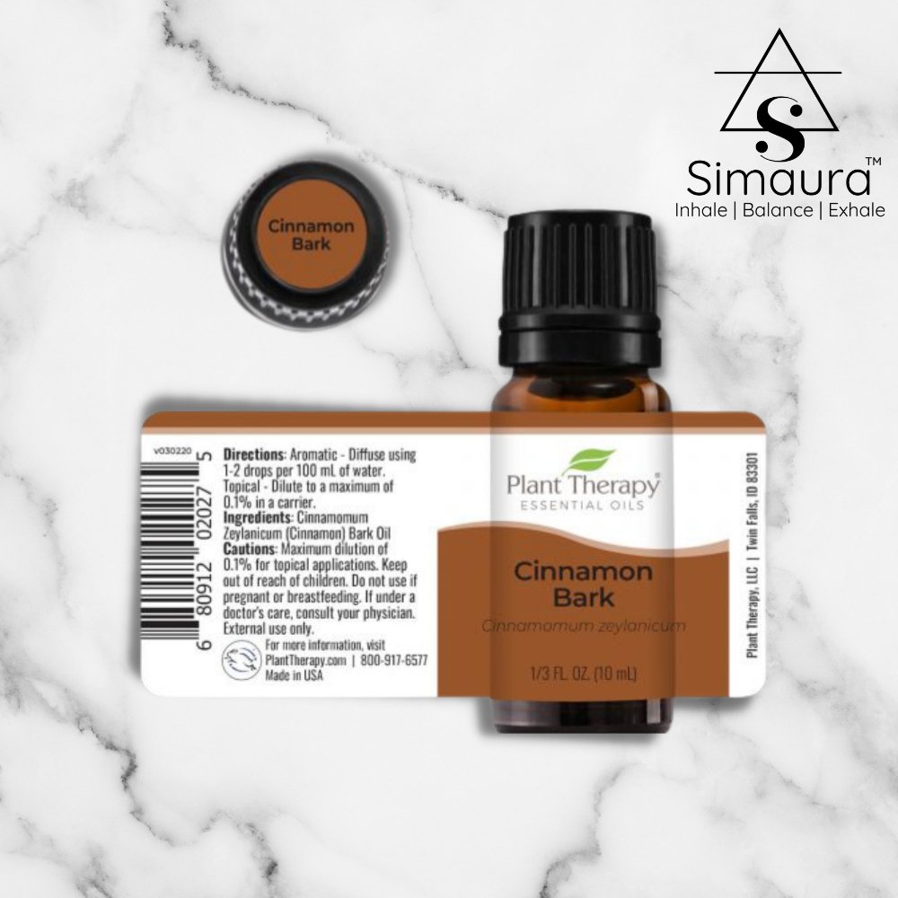 
                  
                    Simaura Plant Therapy Cinnamon Bark Essential Oil (10ml) - Kreate- Anxiety & Stress Relievers
                  
                