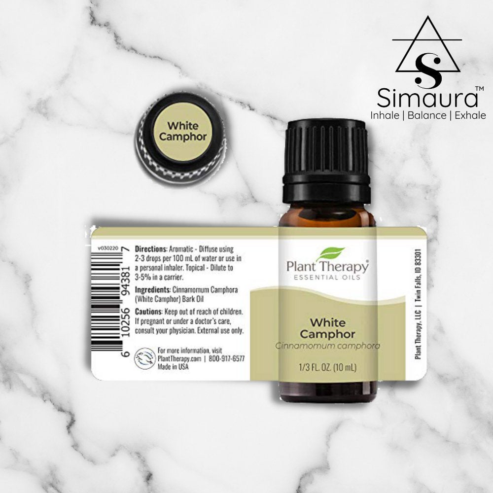 Simaura Plant Therapy White Camphor Essential Oil (10ml) - Kreate- Anxiety & Stress Relievers