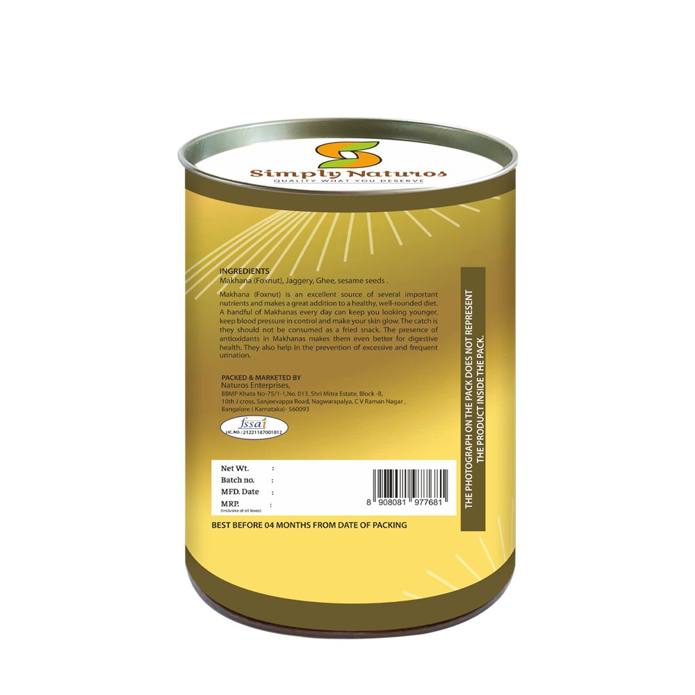 
                  
                    Simply Naturos Caramelized Roasted Gur Til Makhana - 100g (Pack of 2) - Kreate- Munchies
                  
                