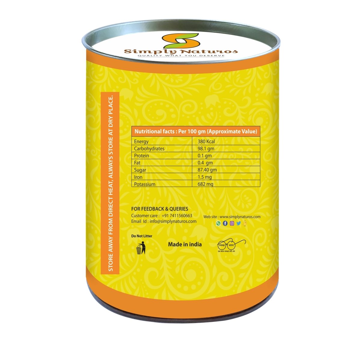 
                  
                    Simply Naturos Herbal Jaggery Powder (500g) - Kreate- Jaggery & Honey
                  
                
