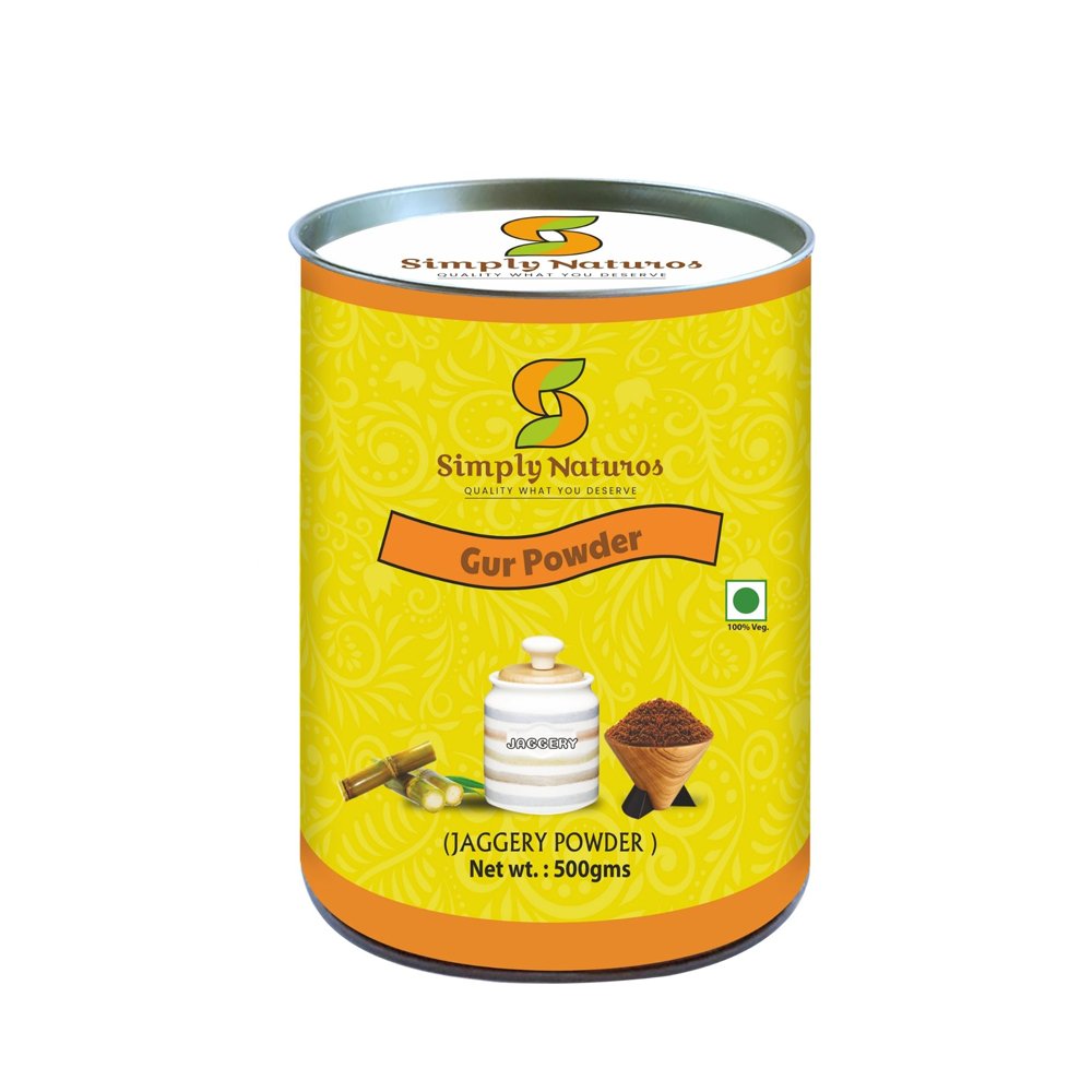 Simply Naturos Natural Healthy Jaggery Powder (500g) - Kreate- Jaggery & Honey