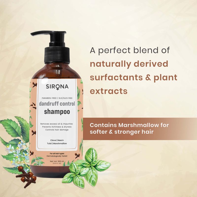 
                  
                    Sirona Marshmallow & Clove Anti Dandruff Shampoo (300ml) - Kreate- Shampoos
                  
                