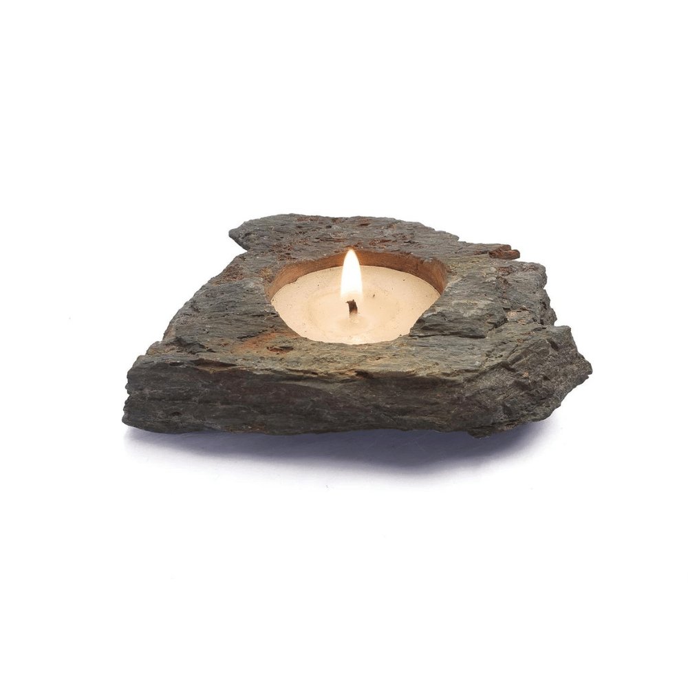 Slate Tea Light Holder - Kreate- Candles & Holders