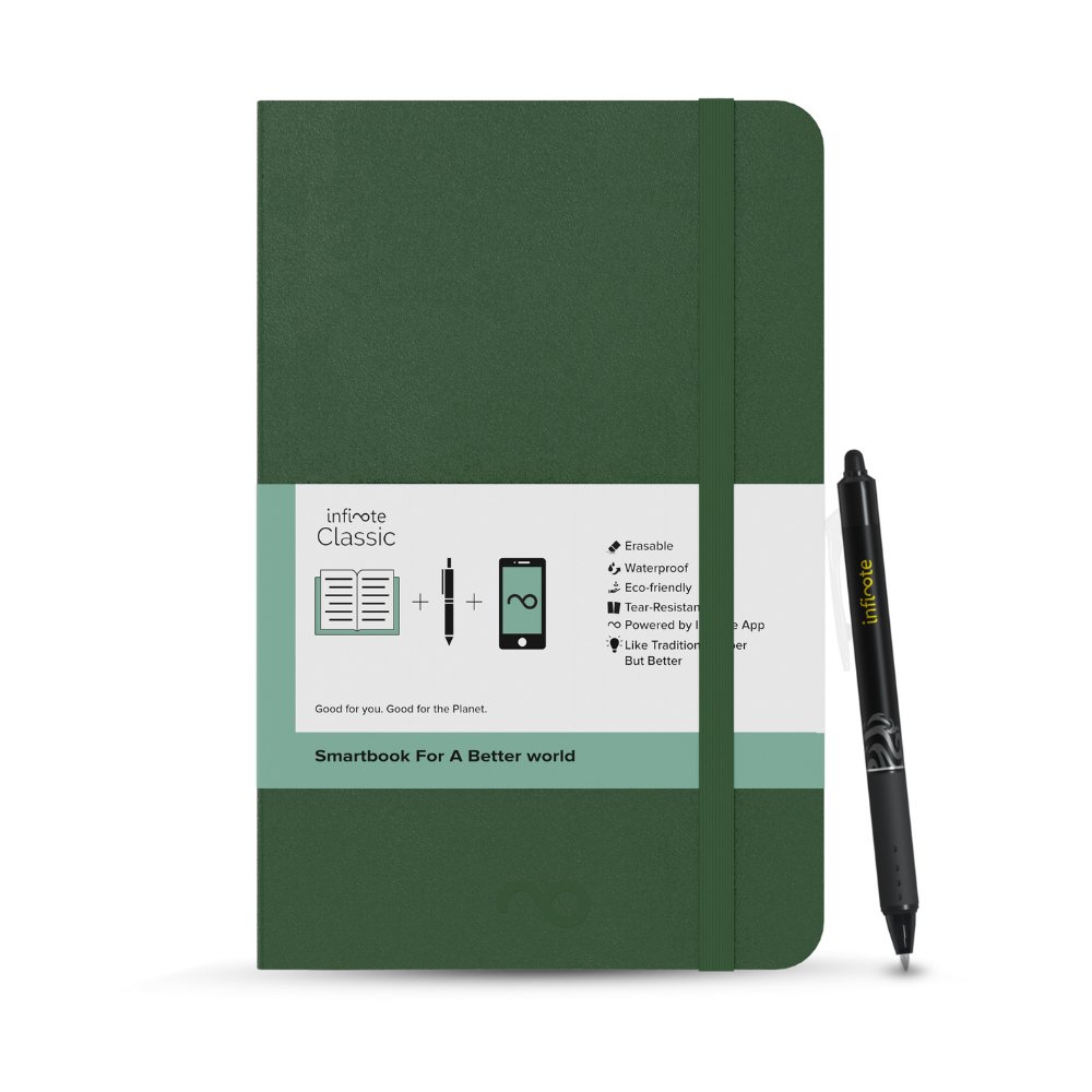 Smart Notebook with Erasable Pen (A5) - Kreate- Notebooks & Diaries