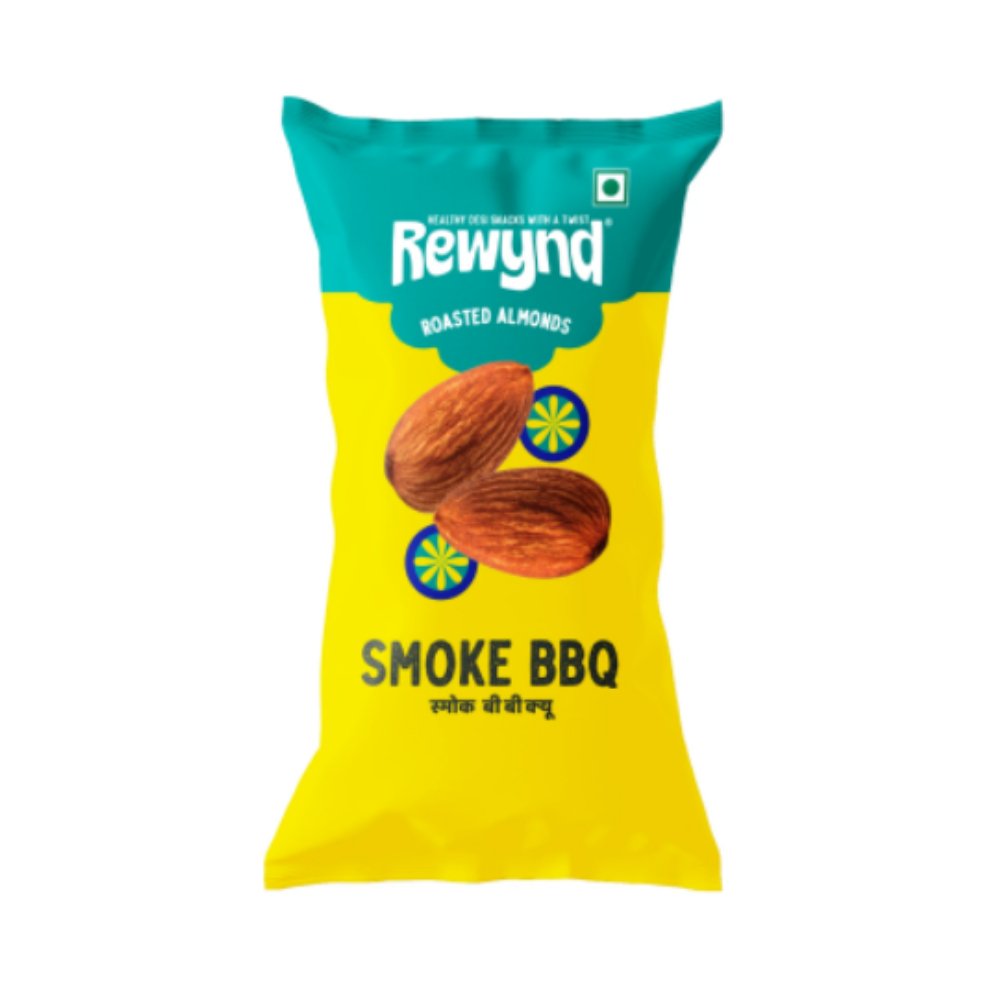 Smoke BBQ Roasted Almonds - Kreate- Munchies