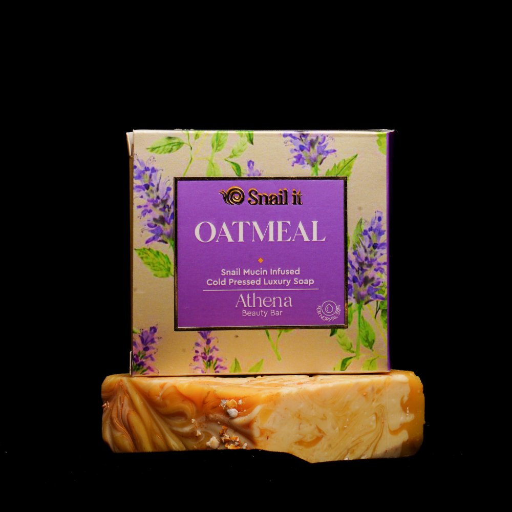 
                  
                    Snail Mucin Infused Oatmeal Soap Bar (100g) - Kreate- Soaps
                  
                