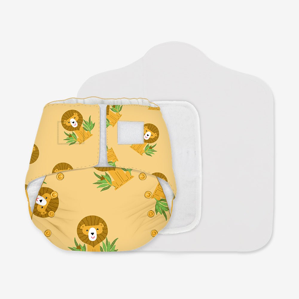 Snugkins Cloth Diapers for Newborn babies (2.5kg – 7kg) - Lion Hearted - Kreate- Baby Care