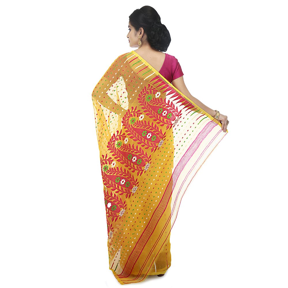 
                  
                    Soft Cotton Silk Dhakai Jamdani Saree - Kreate- Sarees & Blouses
                  
                