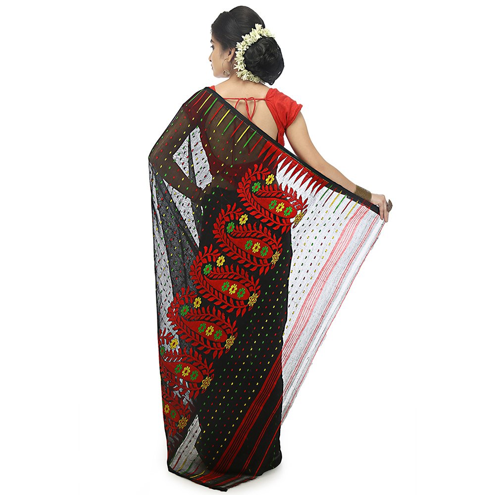 
                  
                    Soft Cotton Silk Dhakai Jamdani Saree - Kreate- Sarees & Blouses
                  
                