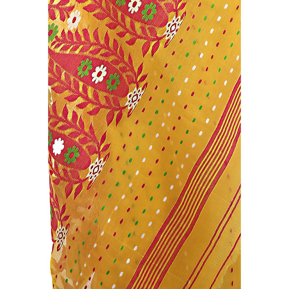 
                  
                    Soft Cotton Silk Dhakai Jamdani Saree - Kreate- Sarees & Blouses
                  
                