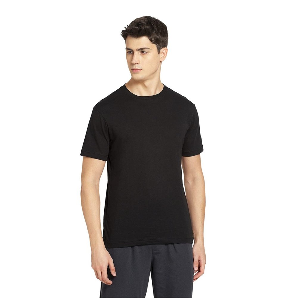 
                  
                    Solid Black Round Neck T-shirt - Kreate- Shirts & T-Shirts
                  
                