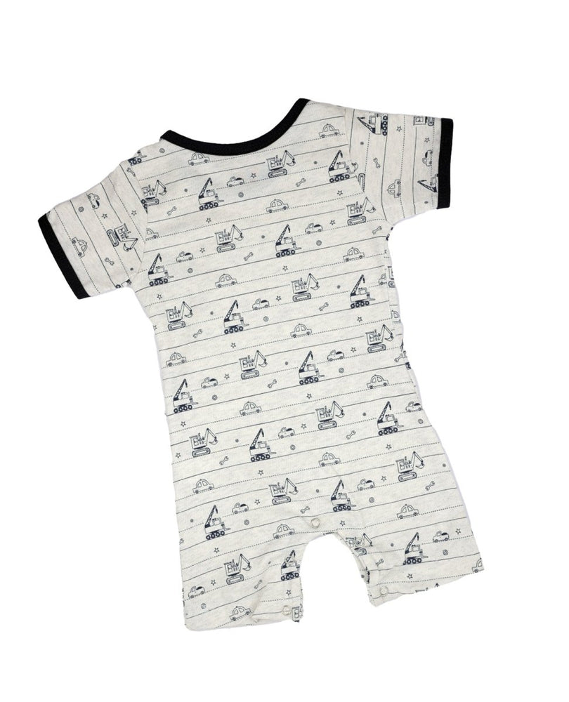 Sopiee Infant Baby Boy’s Cotton Rompers Jumpsuit in Grey Colour - Kreate- Clothing Sets