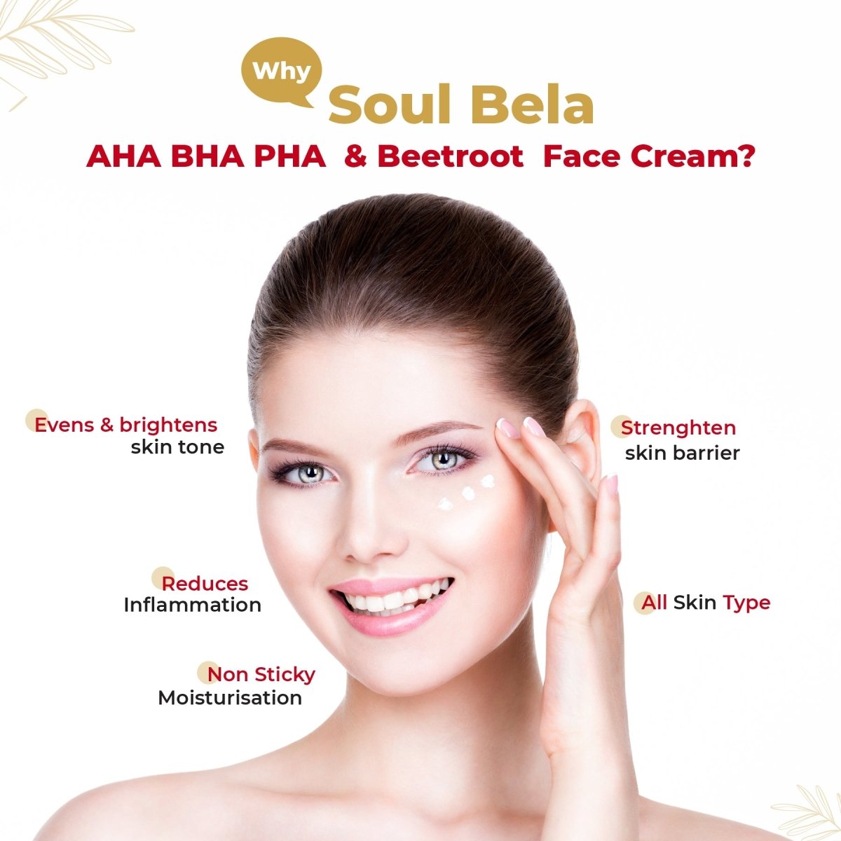 
                  
                    Soul Bela Beetroot Face Cream with AHA, BHA and PHA (50g) - Kreate- Moisturizers & Lotions
                  
                