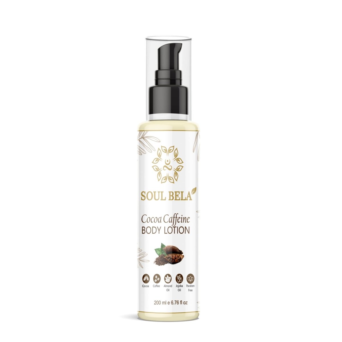 Soul Bela Cocoa Caffeine Body Lotion (200ml) - Kreate- Moisturizers & Lotions