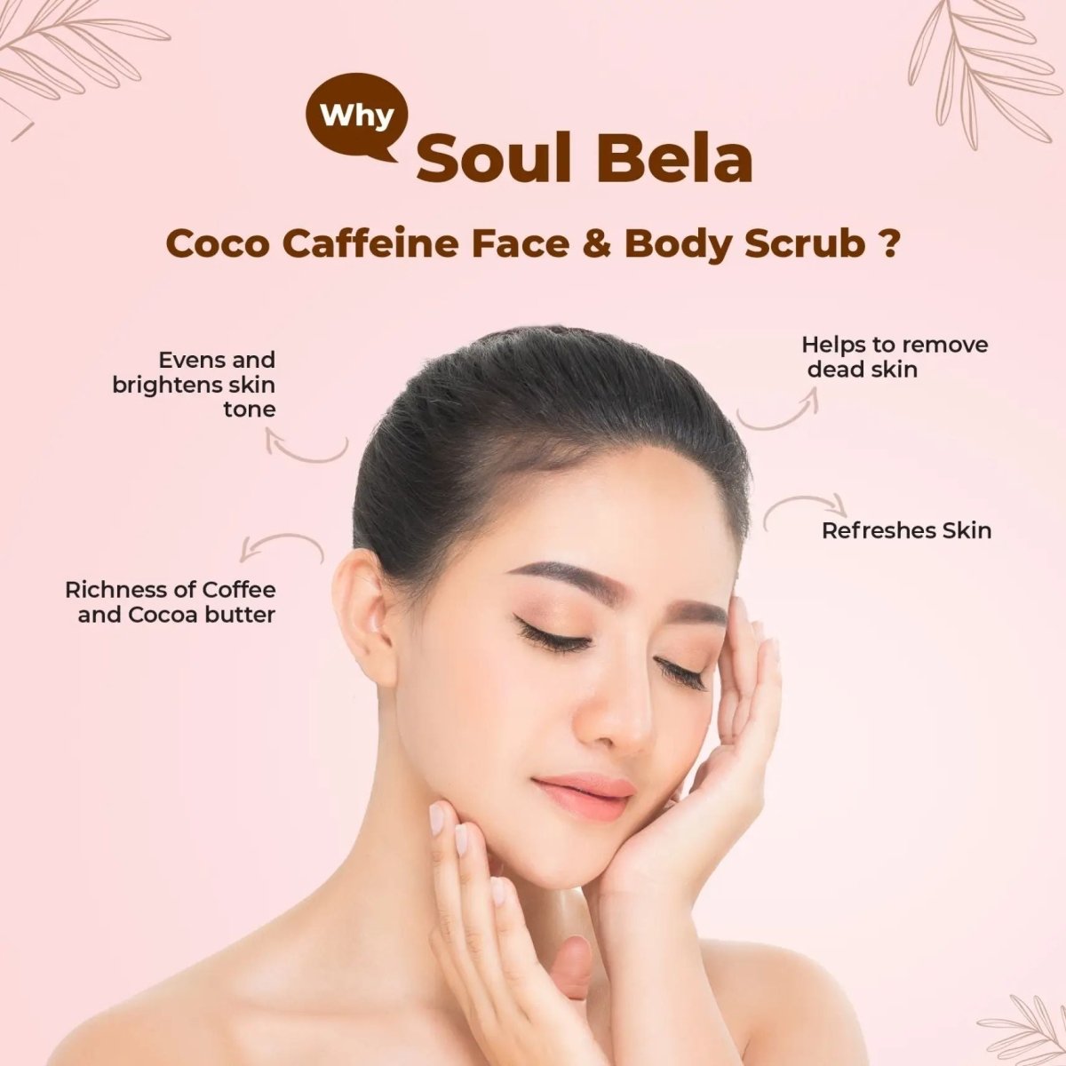 
                  
                    Soul Bela Cocoa Caffeine Face & Body Scrub (200g) - Kreate- Scrubs
                  
                