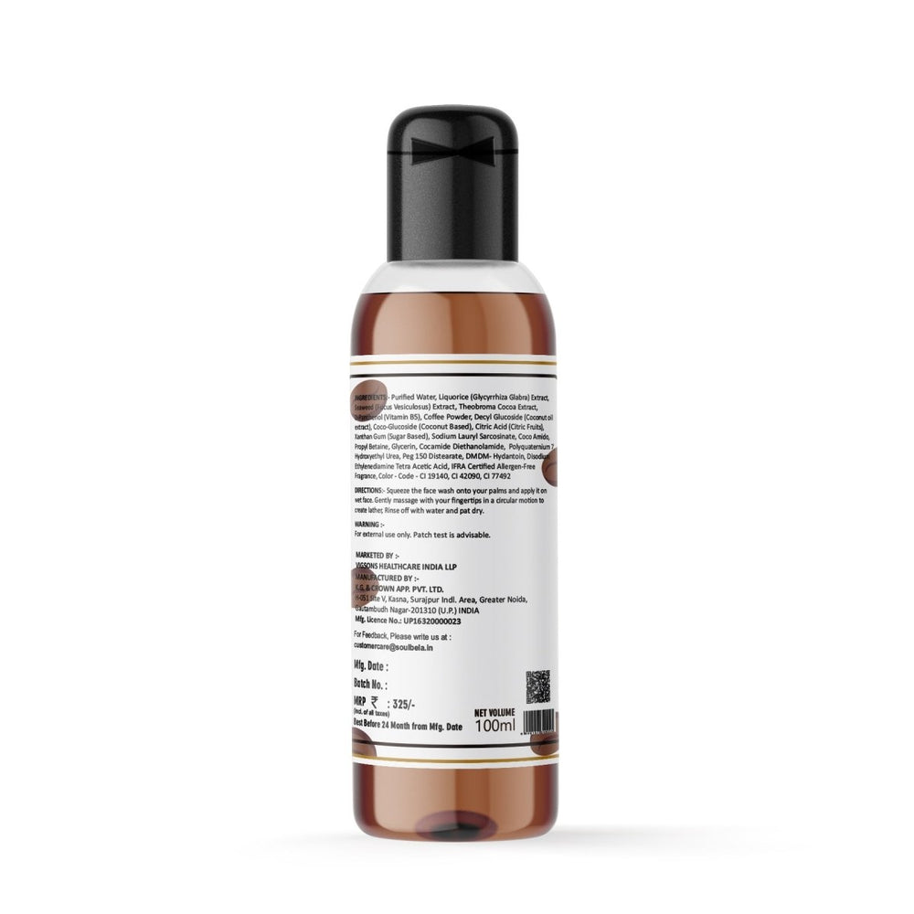 
                  
                    Soul Bela Cocoa Caffeine Face Wash (100ml) - Kreate- Face Wash
                  
                