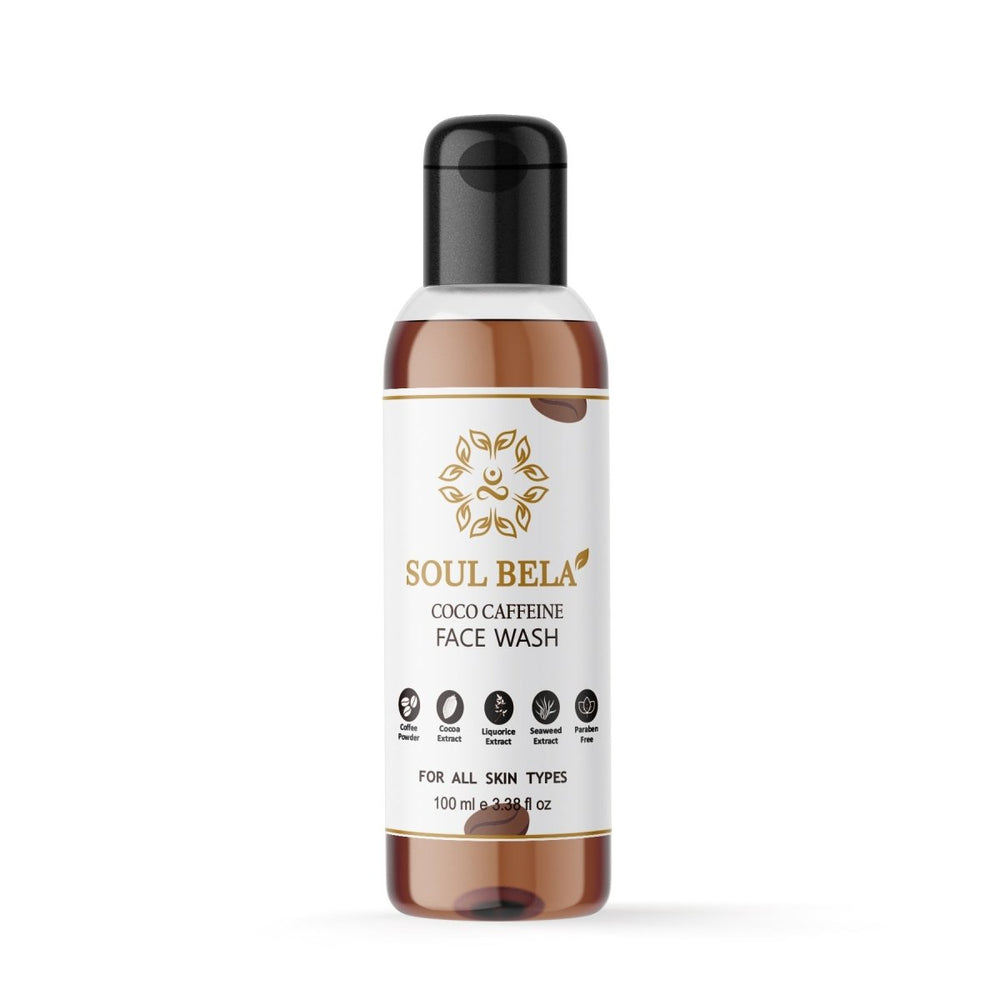 Soul Bela Cocoa Caffeine Face Wash (100ml) - Kreate- Face Wash