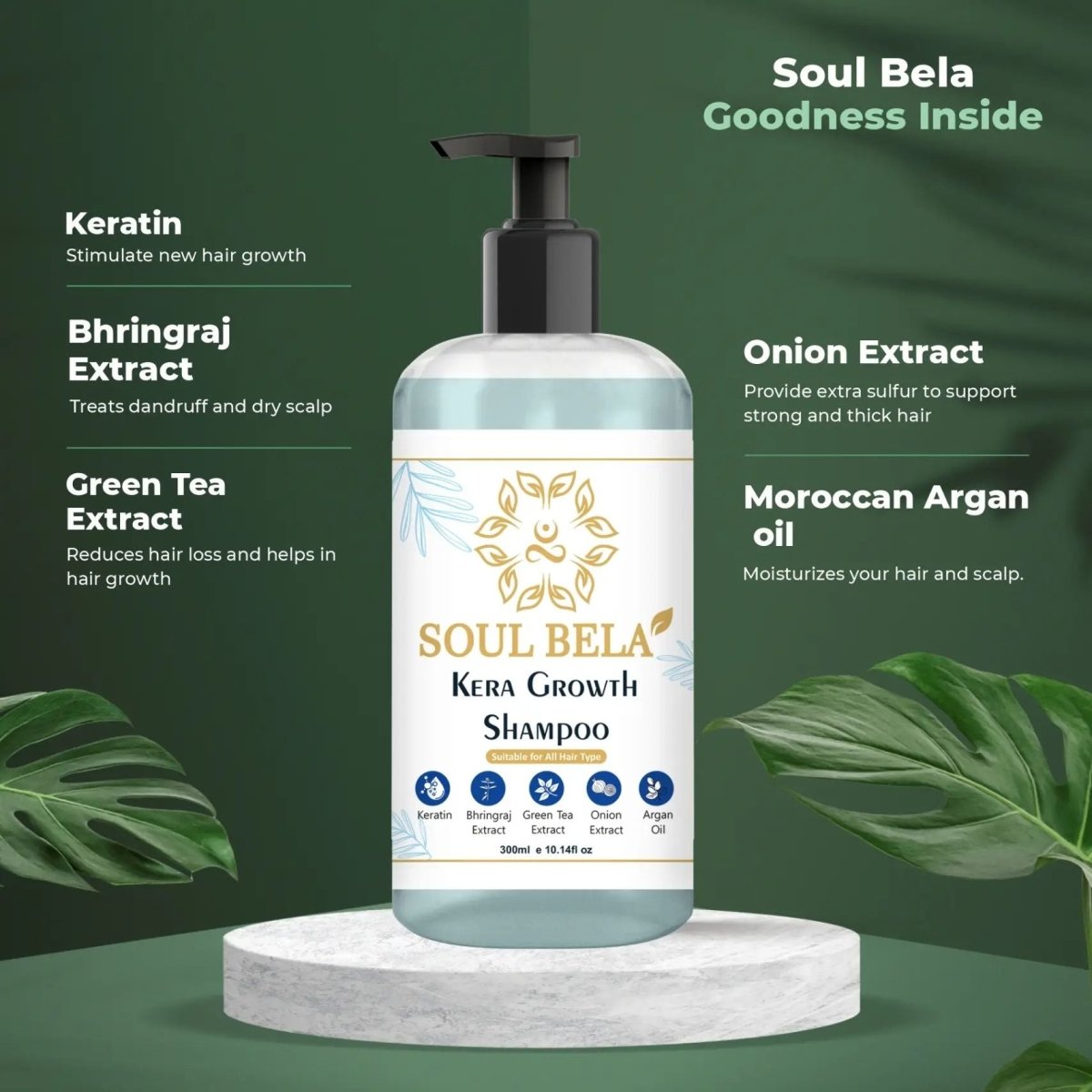 
                  
                    Soul Bela Kera Growth Shampoo (300ml) - Kreate- Shampoos
                  
                