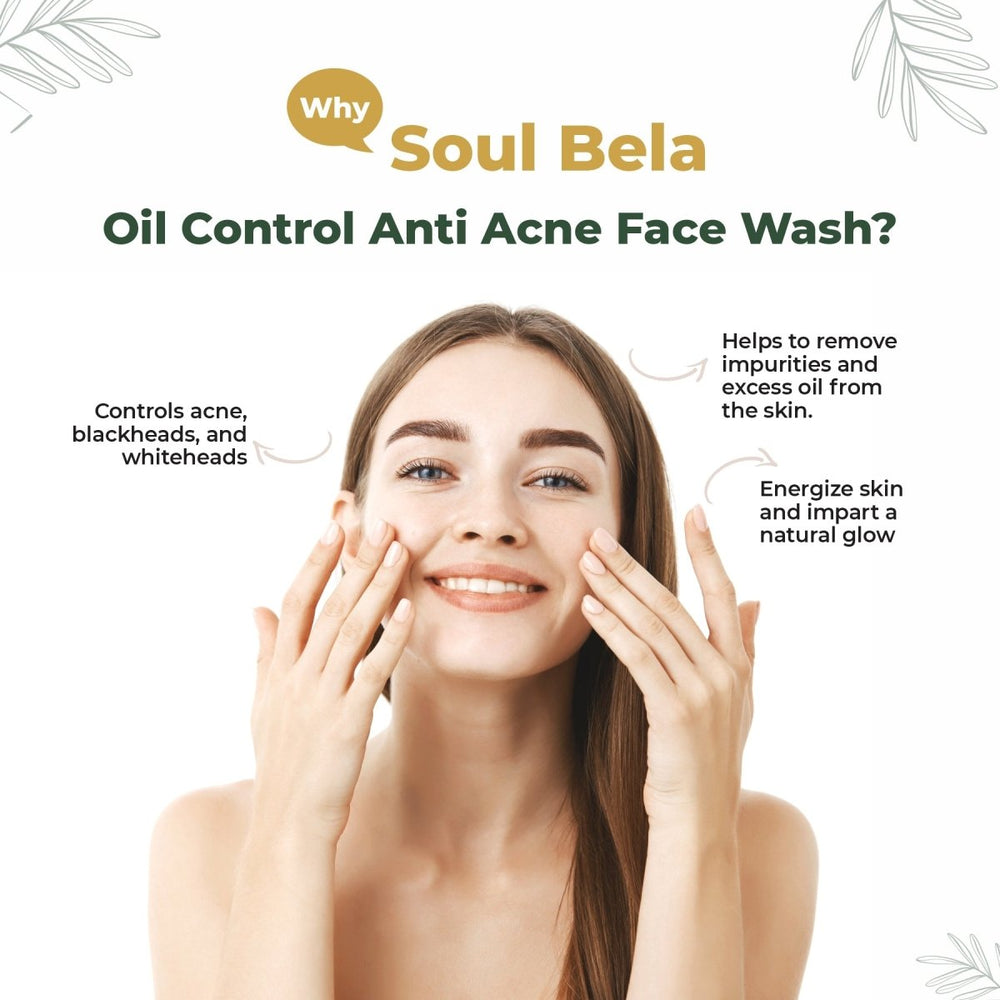 
                  
                    Soul Bela Oil Control Anti Acne Face Wash (100ml) - Kreate- Face Wash
                  
                